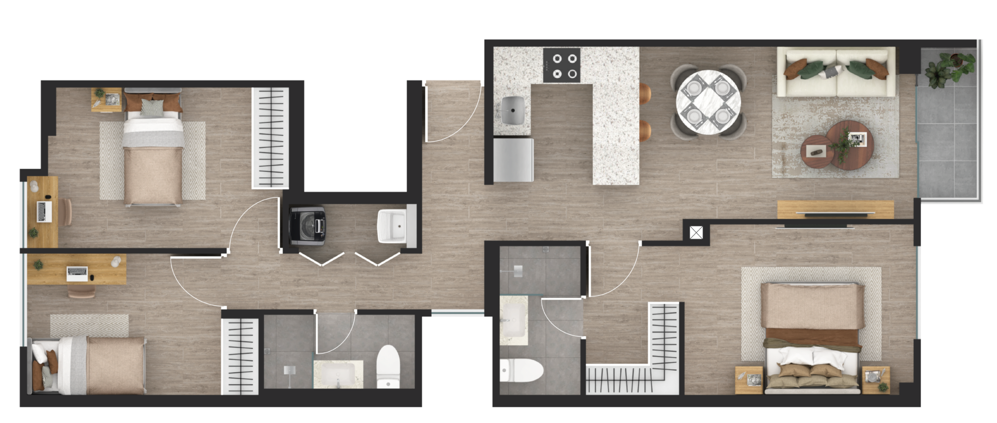 VENDO, Dptos en Proyecto 78.62mts. 3dorm. balcón – Av. Tomas Marsano 2020 Urb. Aurora – Miraflores