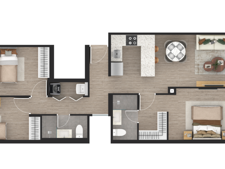 VENDO, Dptos en Proyecto 78.62mts. 3dorm. balcón – Av. Tomas Marsano 2020 Urb. Aurora – Miraflores