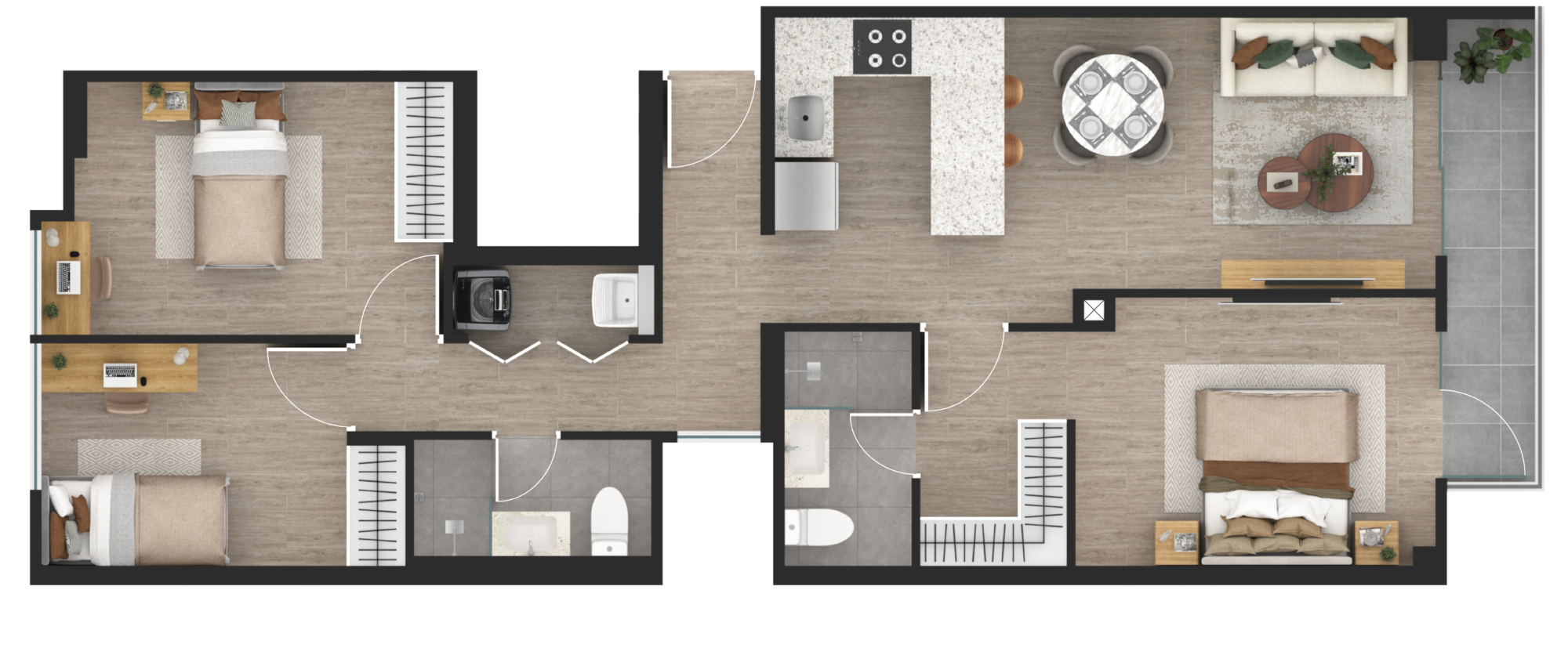 VENDO, Dptos en Proyecto 80.64mts. 3dorm. balcón – Av. Tomas Marsano 2020 Urb. Aurora – Miraflores