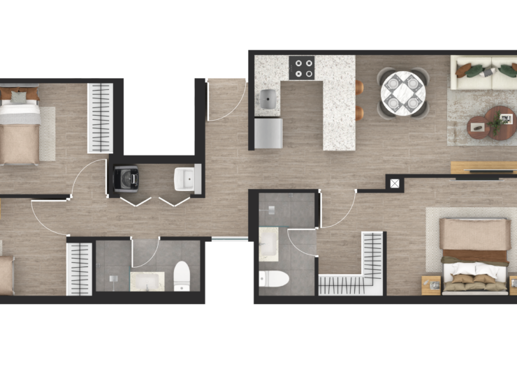 VENDO, Dptos en Proyecto 80.64mts. 3dorm. balcón – Av. Tomas Marsano 2020 Urb. Aurora – Miraflores